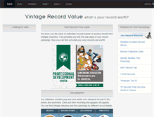 Tablet Screenshot of homeofrecords.com